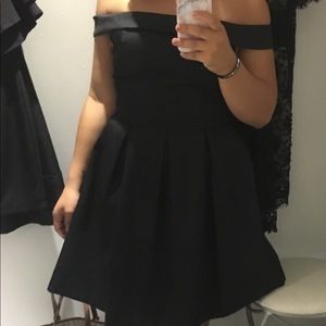 Black cocktail dress